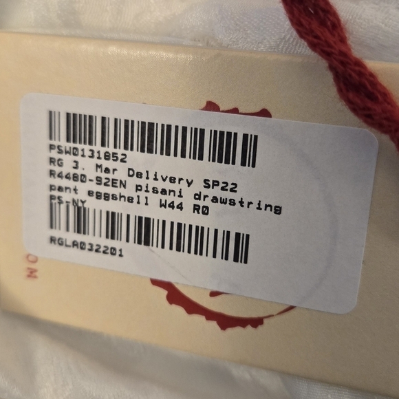 Raga Anthropologie Pisani Pants S NWT White Boho Tassel Floral Festival Cottage - Picture 4 of 9